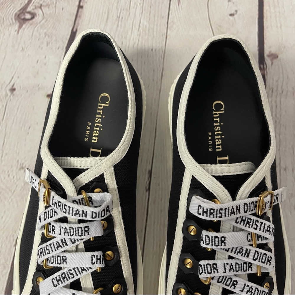 🔥 Christian Dior Walk N Dior black sneakers size 37 - Picture 5 of 13